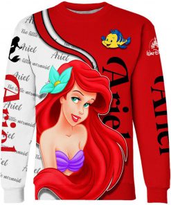 Disney ariel little mermaid 3d sweatshirt