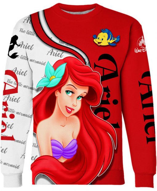 Disney ariel little mermaid 3d sweatshirt