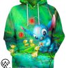 Disney stitch loves everything all over print hoodie