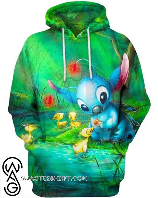 Disney stitch loves everything all over print hoodie