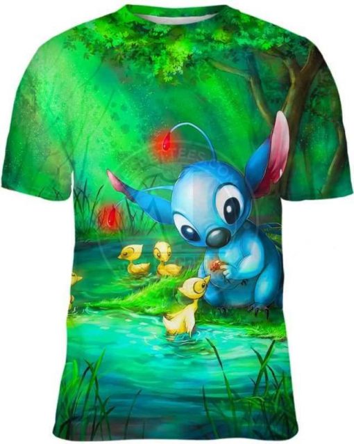 Disney stitch loves everything all over print kid