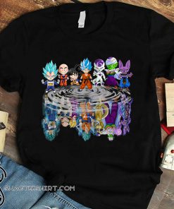 Dragon ball characters water mirror shirt