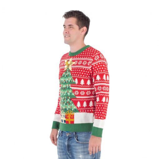 Fidget spinner star christmas tree ugly christmas sweater - 2