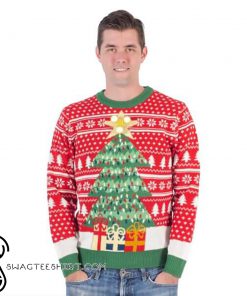 Fidget spinner star christmas tree ugly christmas sweater