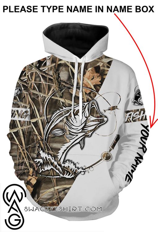 Fishing tattoo personalized all over print hoodie