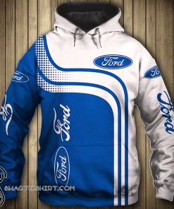 Ford car logo 3d all over printed hoodie