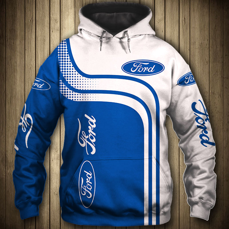 Ford car logo 3d all over printed hoodie - original