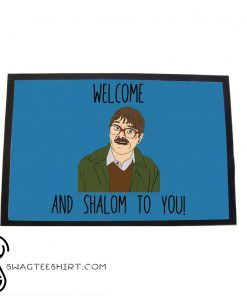 Friday night dinner welome and shalom to you door mat