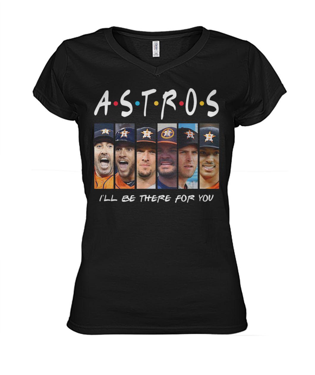 Friends tv show houston astros I’ll be there for you womens v-neck