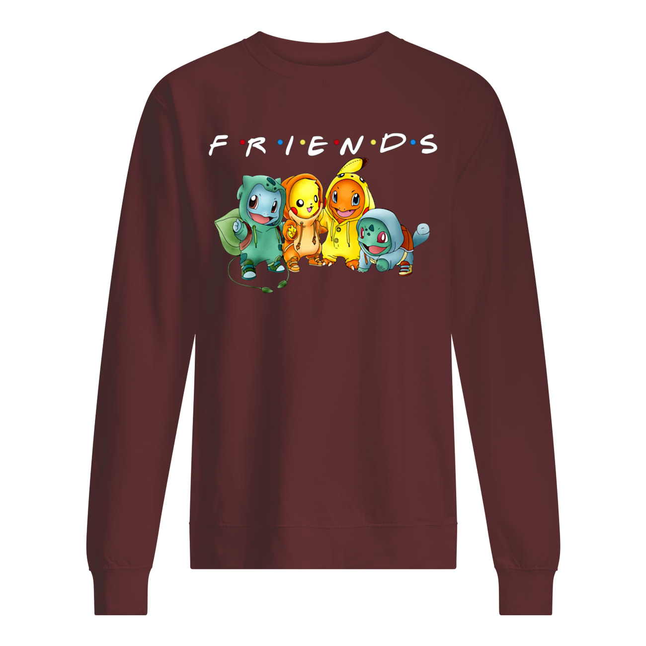 Friends tv show pokemon sweatshirt
