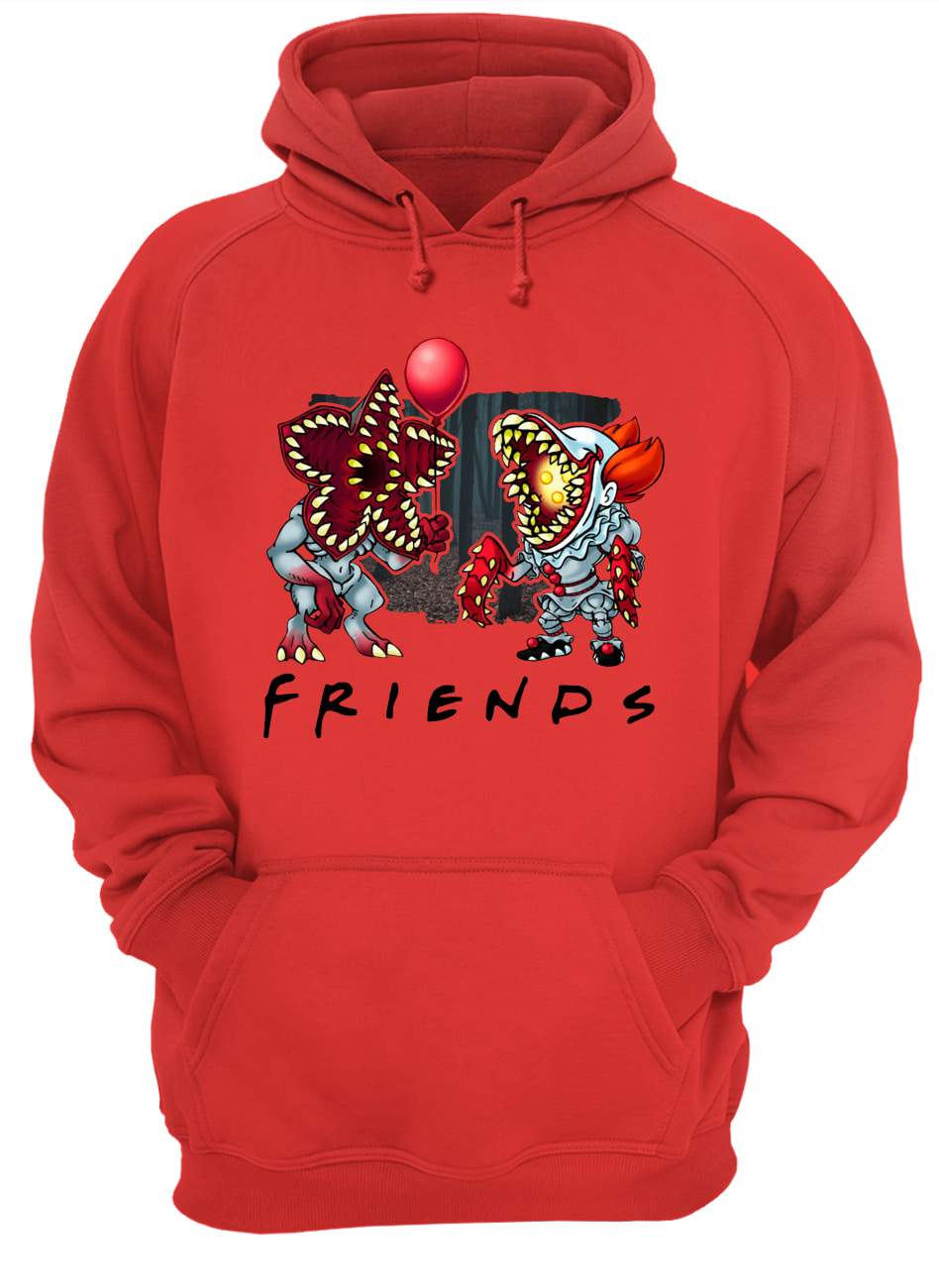 Friends tv show stranger things demogorgon pennywise it hoodie