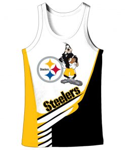 Goofy pittsburgh steelers all over print tank top