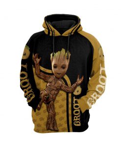 Groot 3d full printing hoodie