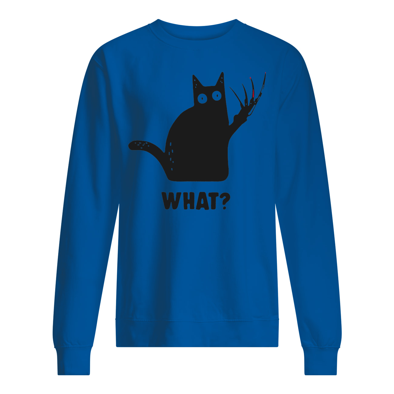 Halloween black cat freddy krueger what sweatshirt