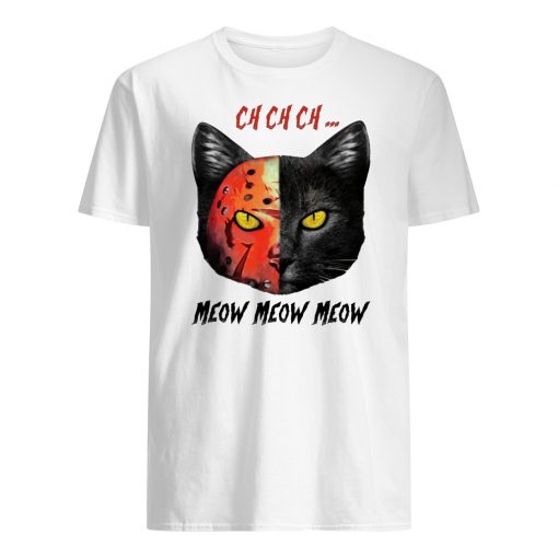 Halloween cat cosplay jason voorhees mens shirt