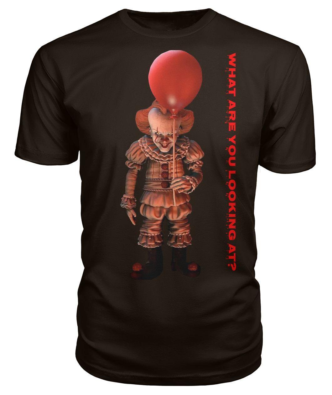 Halloween clown pennywise what are you looking at - chocolate