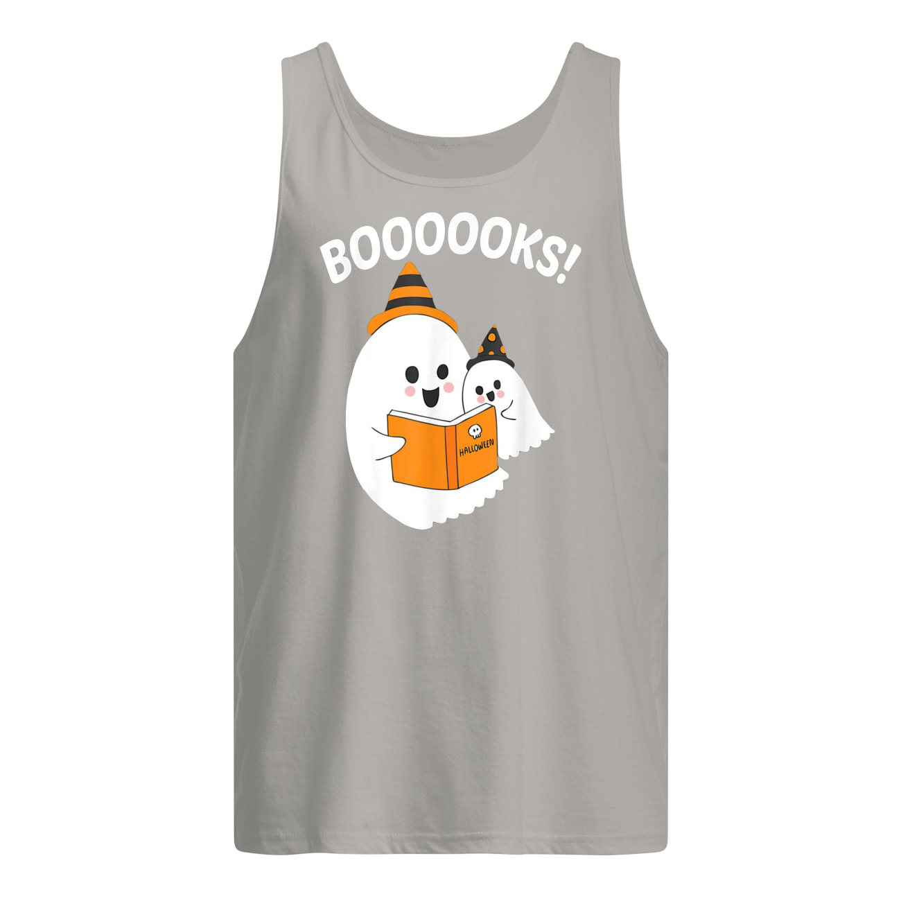Halloween ghost booooooks boo read books tank top