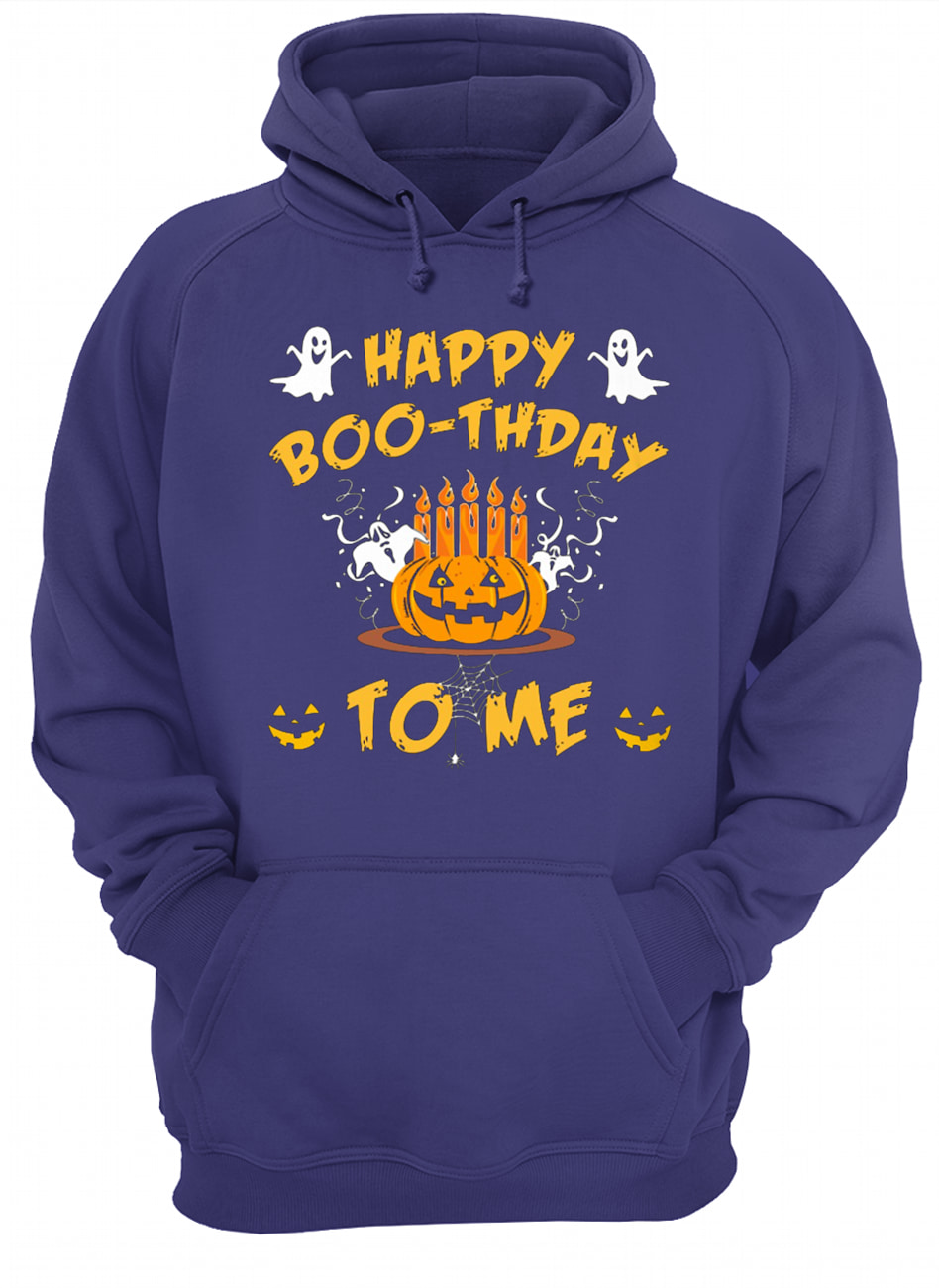 Halloween happy boo-rthday to me hoodie