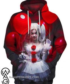 Halloween pennywise the sexy clown girl 3d hoodie