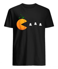 Halloween pumpkin ghosts pac-man mens shirt