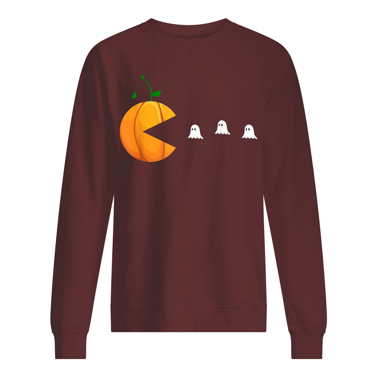 Halloween pumpkin ghosts pac-man sweatshirt