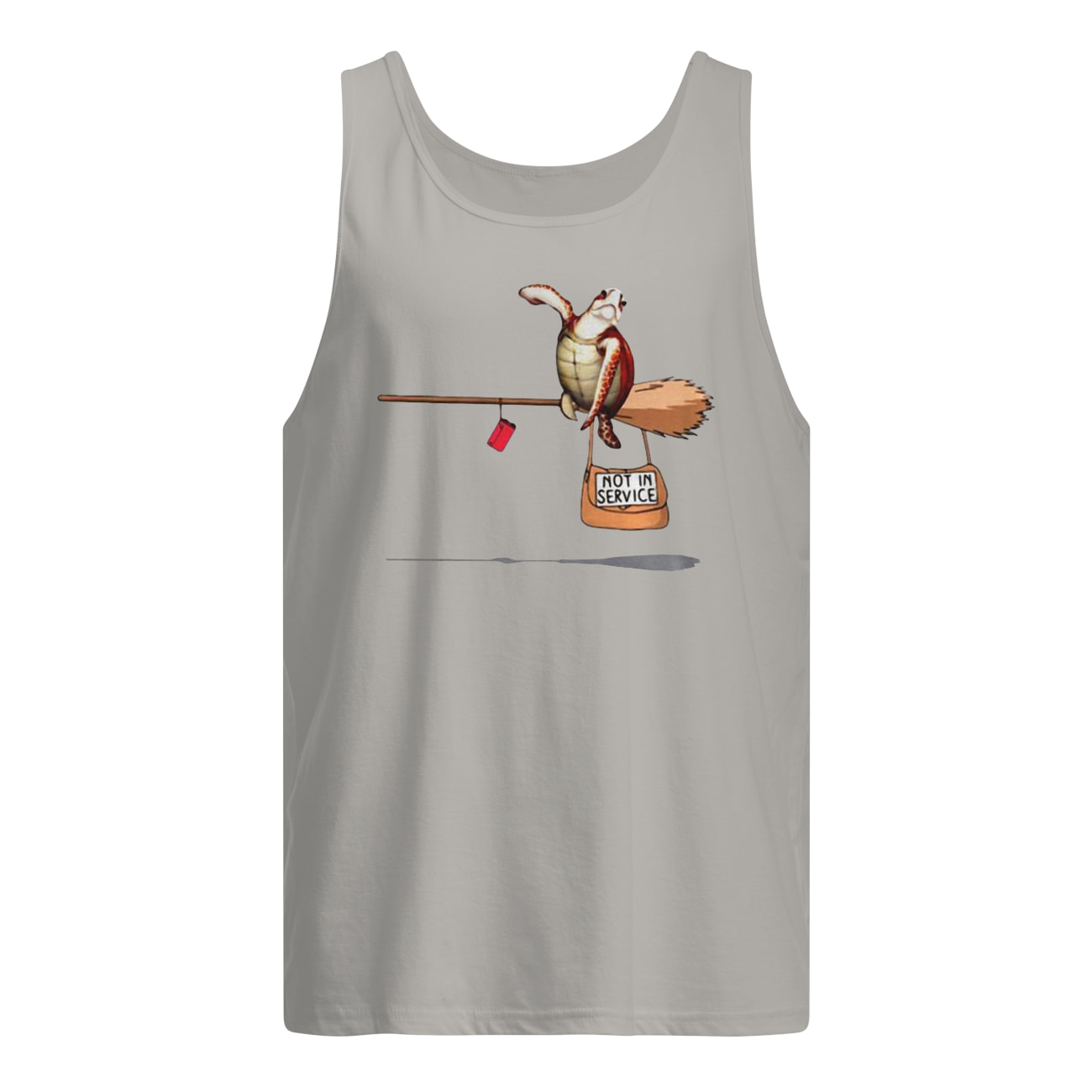 Halloween witch turtle not in service tank top