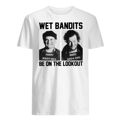 Harry and marv wet bandits be on the lookout home alone mens shirt