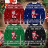 Here comes santa floss ugly christmas sweater