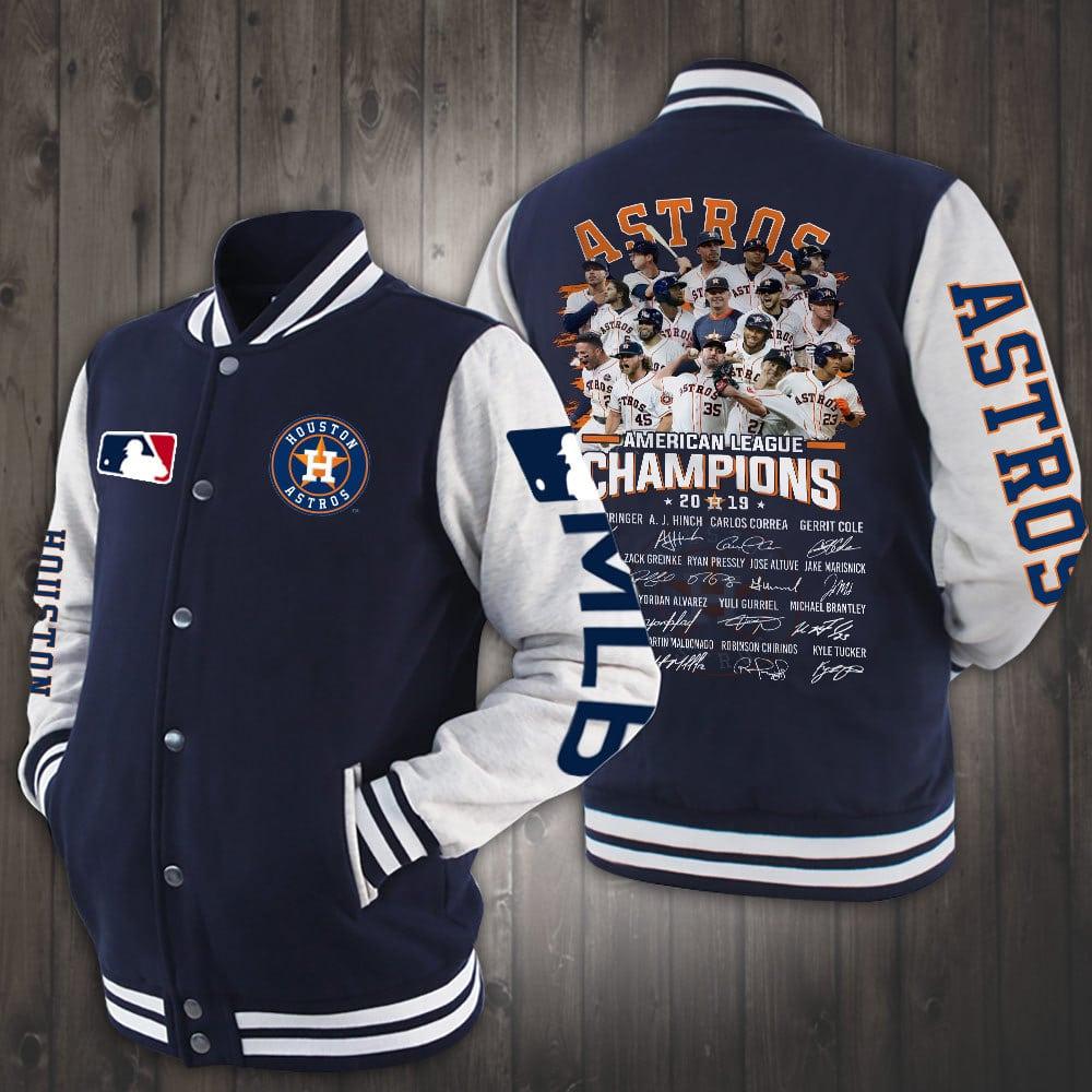 Houston astros american league 2019 baseball jacket - navy