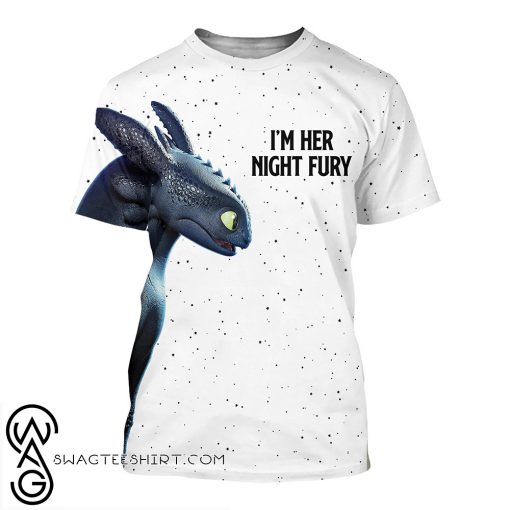 How to train you dragon I'm her night fury 3d shirt