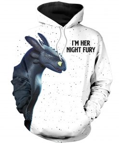 How to train you dragon I'm her night fury 3d hoodie