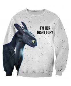 How to train you dragon I'm her night fury 3d sweatshirt