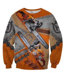Husqvarna chainsaw 3d all over printed long-sleeved shirt
