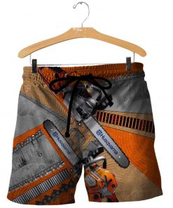 Husqvarna chainsaw 3d all over printed shorts