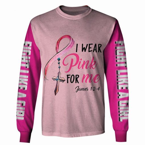 I wear pink for me breast cancer awareness 3d longsleeve shirt