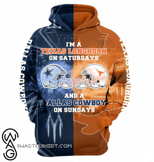 I'm a ohio state buckeyes on saturdays and a cleveland browns on sundays nfl 3d hoodie
