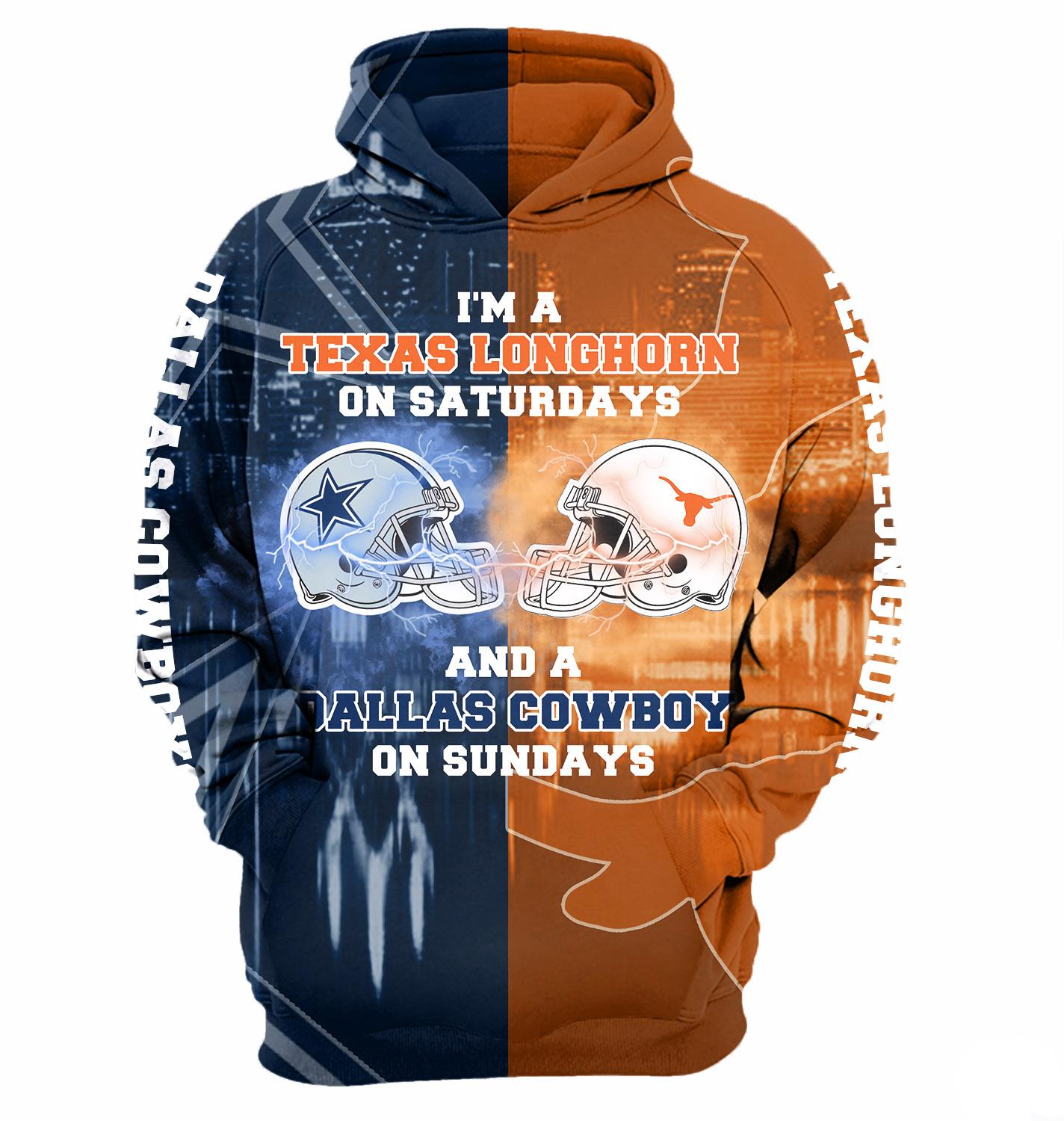 I'm a ohio state buckeyes on saturdays and a cleveland browns on sundays nfl 3d hoodie - original