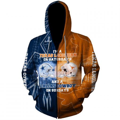 I'm a ohio state buckeyes on saturdays and a cleveland browns on sundays nfl 3d zip hoodie