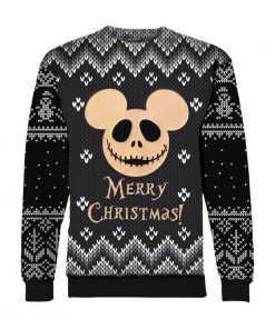 Jack skellington mickey mouse merry christmas all over print sweatshirt