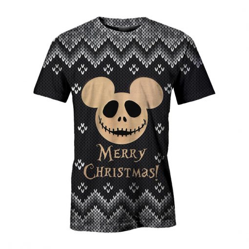 Jack skellington mickey mouse merry christmas all over print tshirt