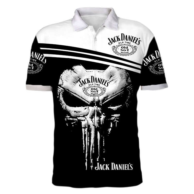 Jack’s daniel punisher all over print polo