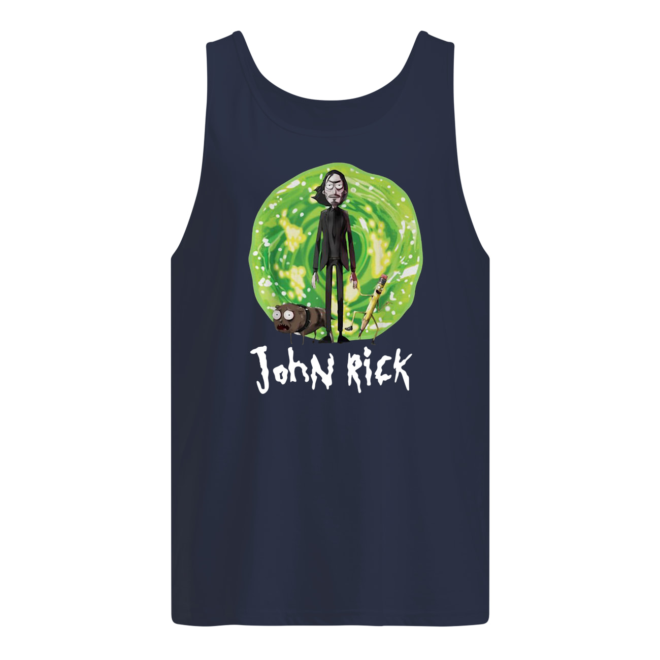 John wick john rick rick and morty tank top