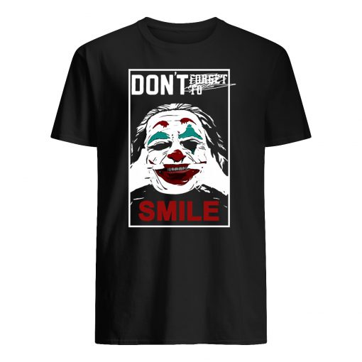 Joker don’t forget to smile mens shirt