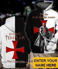 Knights templar the rise of the knight templar 3d full printing hoodie