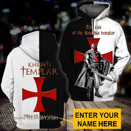 Knights templar the rise of the knight templar 3d full printing hoodie