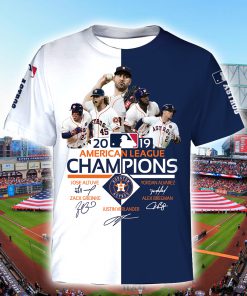 MLB houston astros 2019 american league championship full printing tshirt