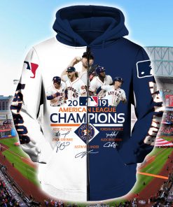 MLB houston astros 2019 american league championship full printing zip hoodie