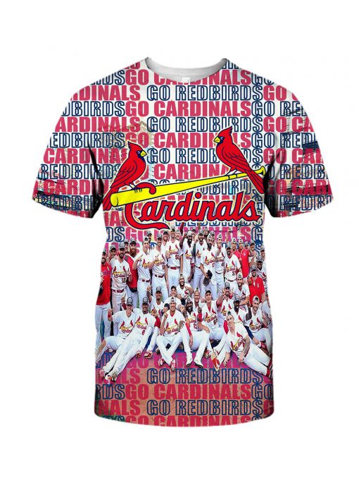 MLB st louis cardinals go redbirds 3d tshirt