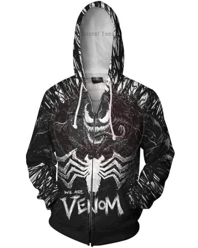 Marvel we are venom 3d zip hoodie