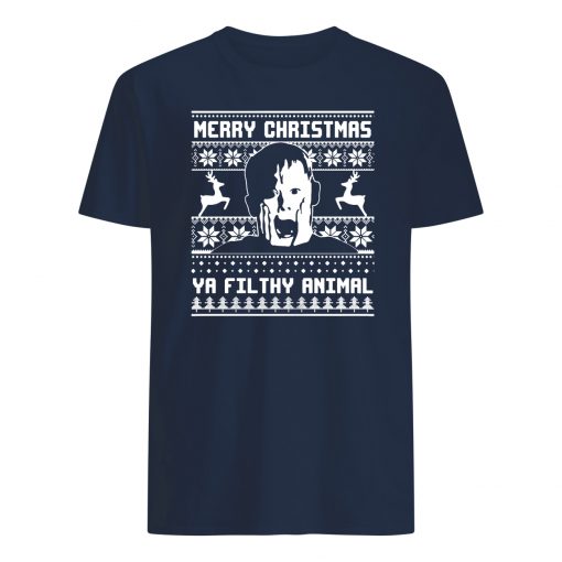 Merry christmas ya filthy animal home alone mens shirt